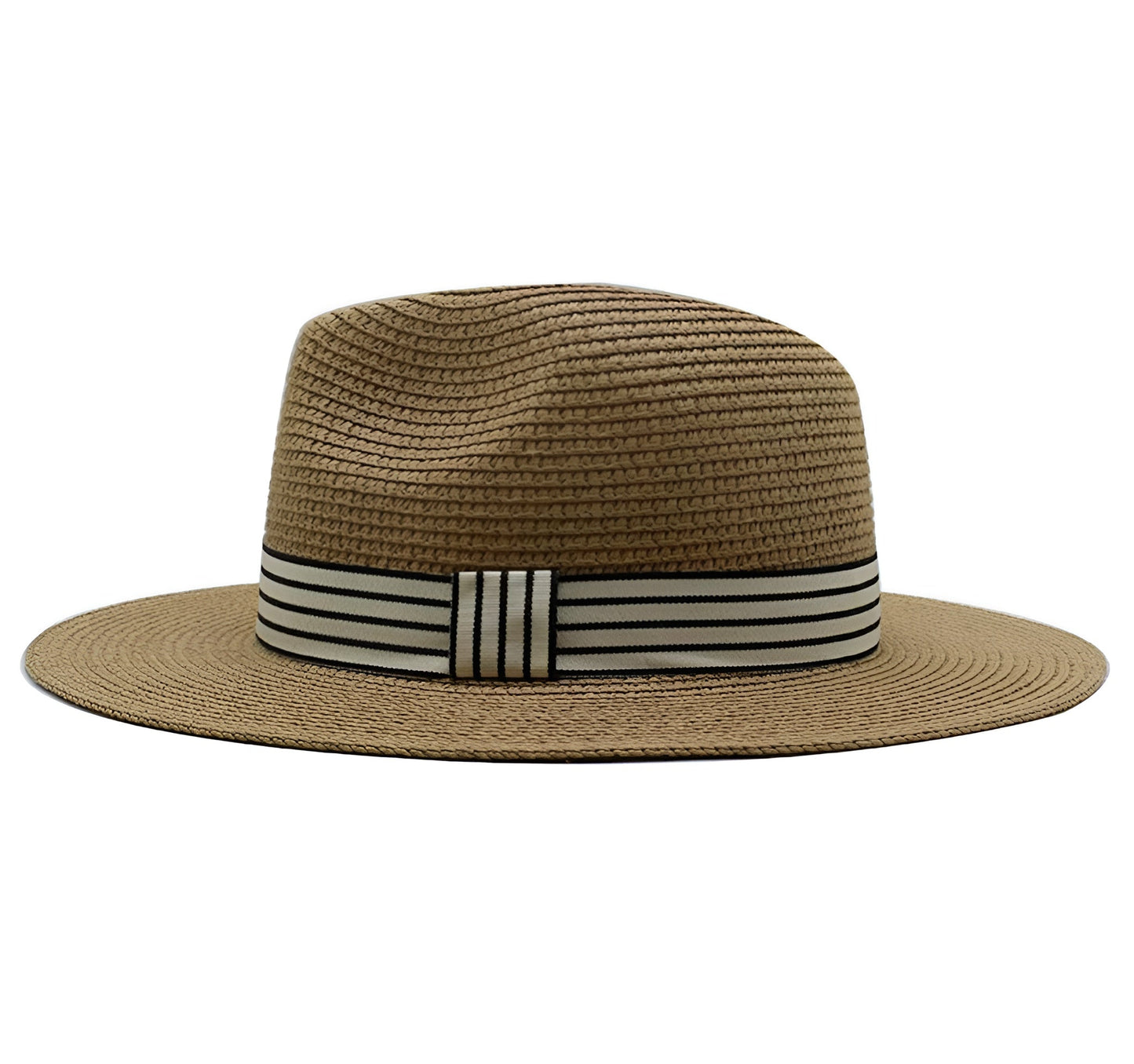 Panama Hat – Striped Band & Clean Structured Finish