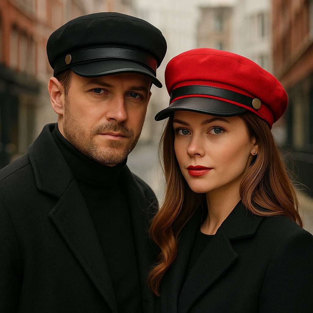 Sailor Cap – Structured Military Design With Decorative Strap