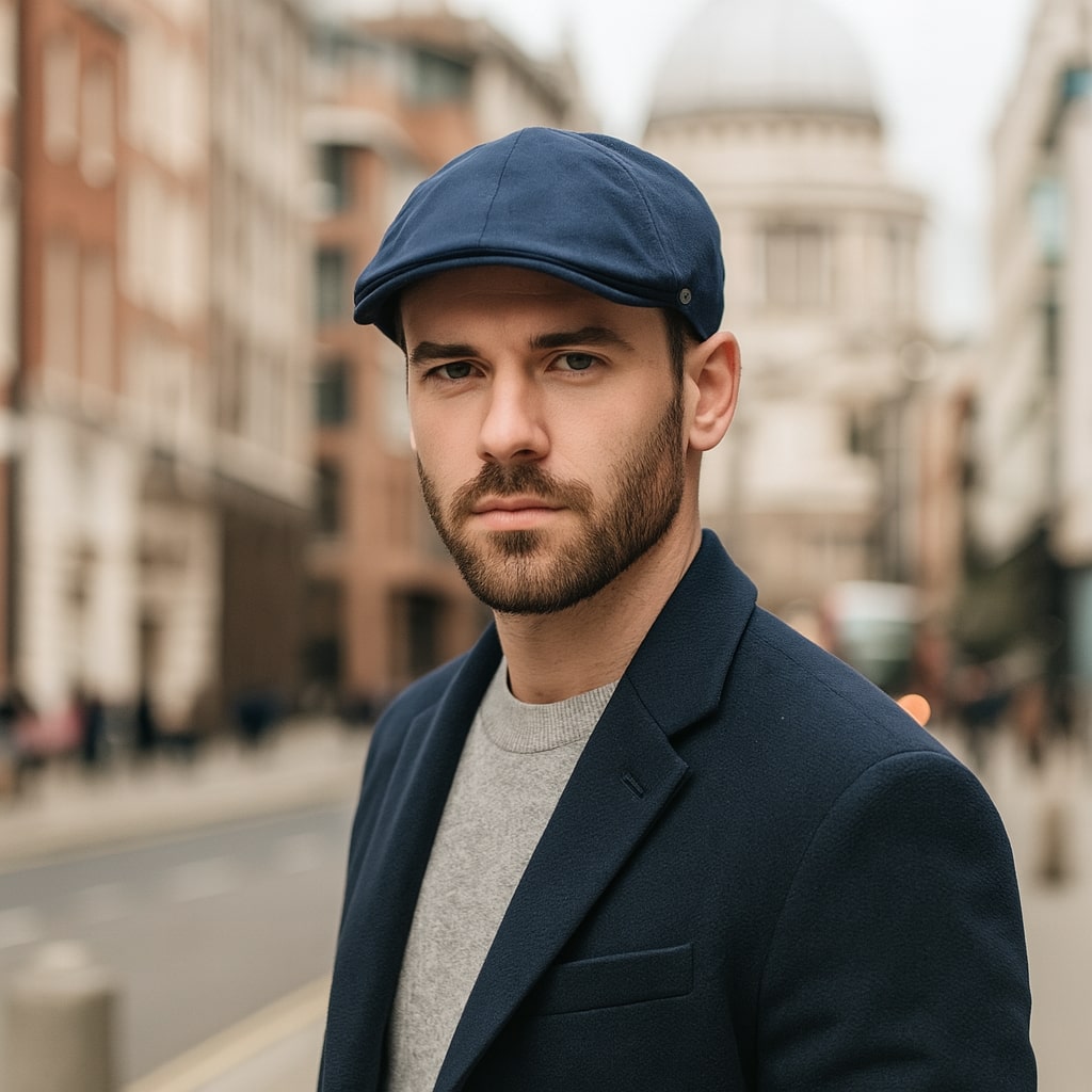 Flat Cap – Timeless Design with Minimal Stitch Detail
