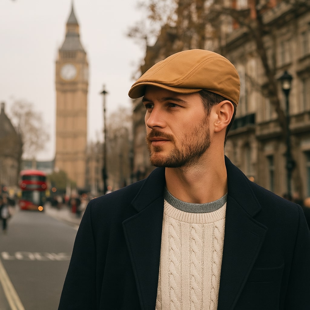 Flat Cap – Classic Cotton Structure with Subtle Paneling