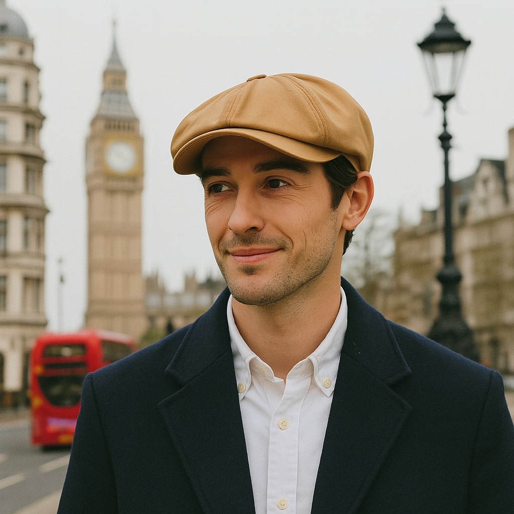 Newsboy Cap – Soft Cotton Octagonal Style With Casual Fit