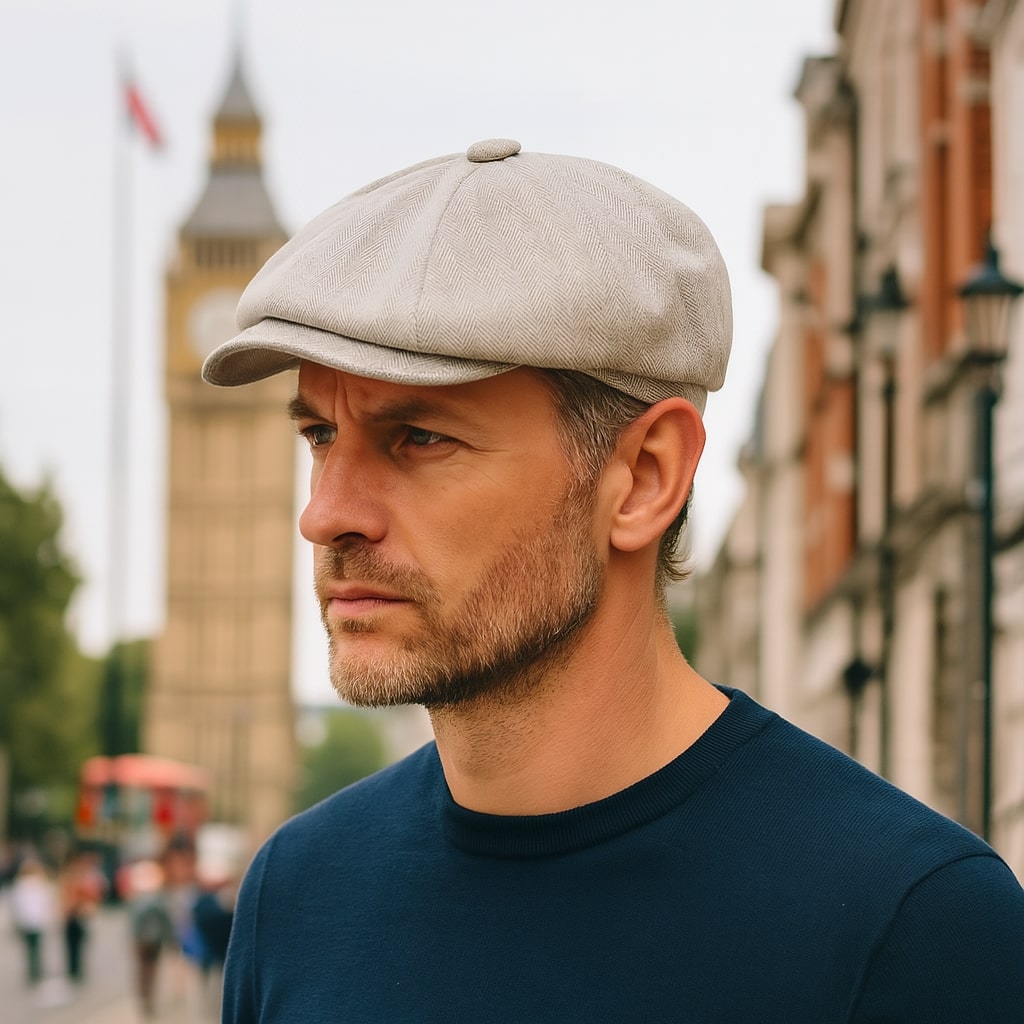 Newsboy Cap – Linen Texture And Classic Cut