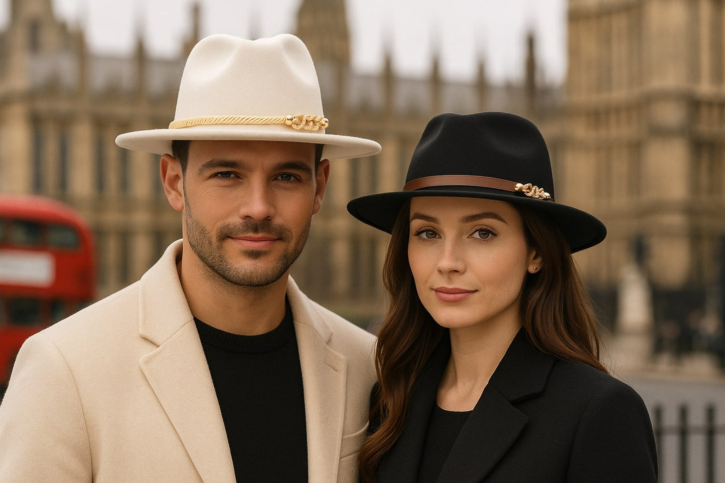 Fedora Hat – Rope Band With Chain Accent