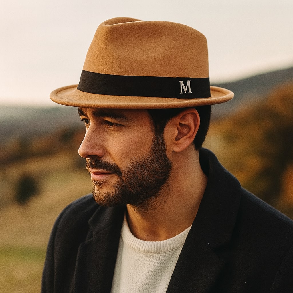 Wool Fedora Trilby Hat – Classic Short Brim Design