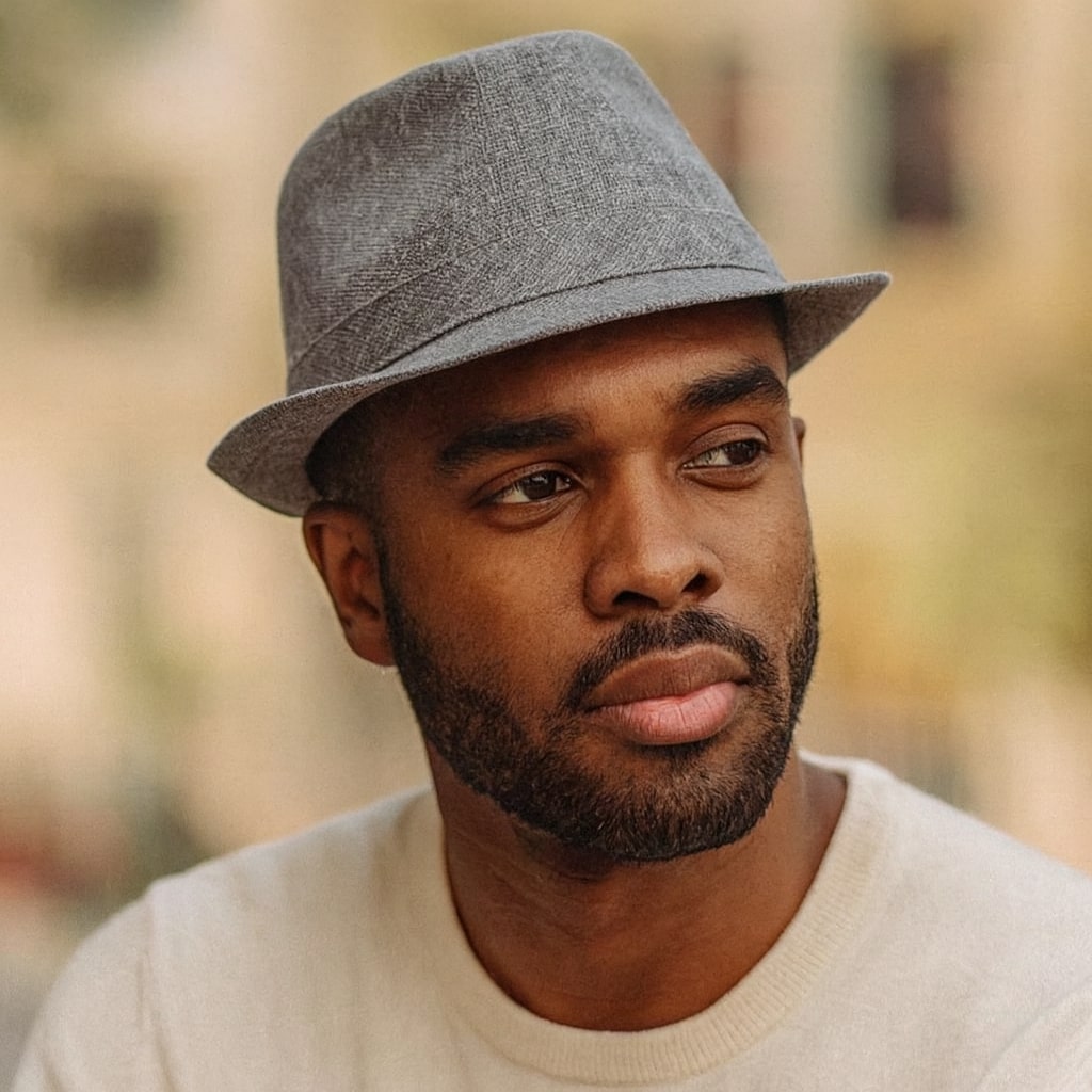 Trilby Hat – Modern Textured Design