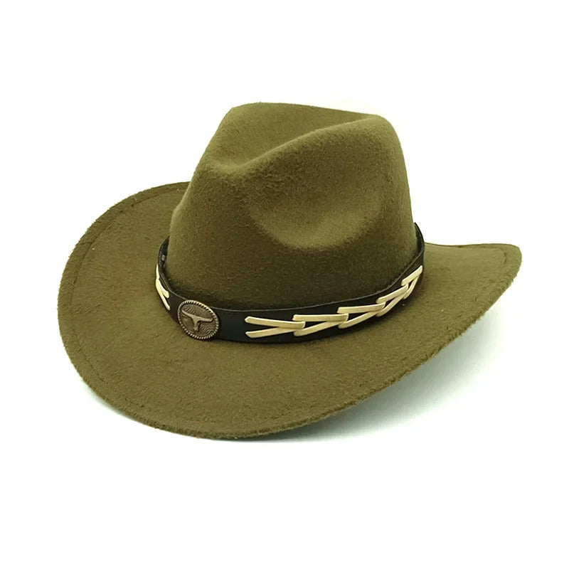 Cowboy Hat – Gold Accent Western Style
