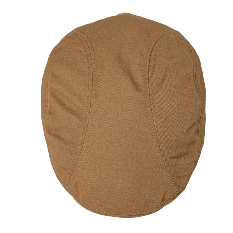 Flat Cap – Classic Cotton Structure with Subtle Paneling