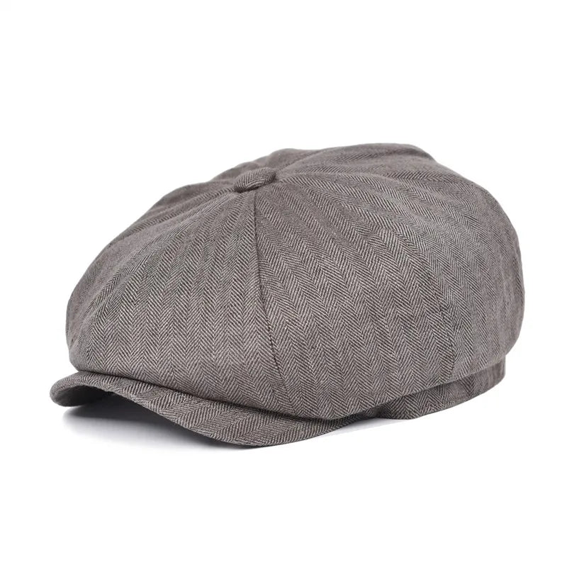Newsboy Cap – Linen Texture And Classic Cut