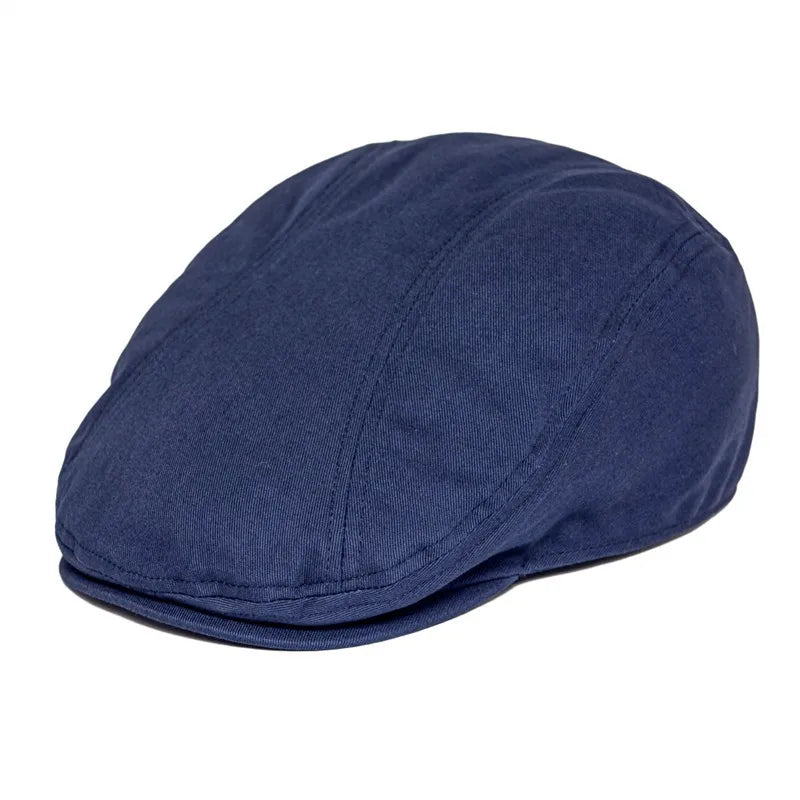 Flat Cap – Classic Cotton Structure with Subtle Paneling