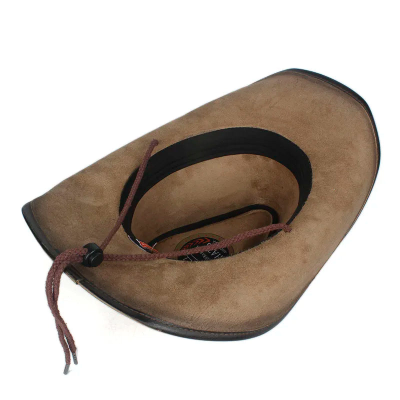 Western Cowboy Hat – Suede Finish With Bull Head Band