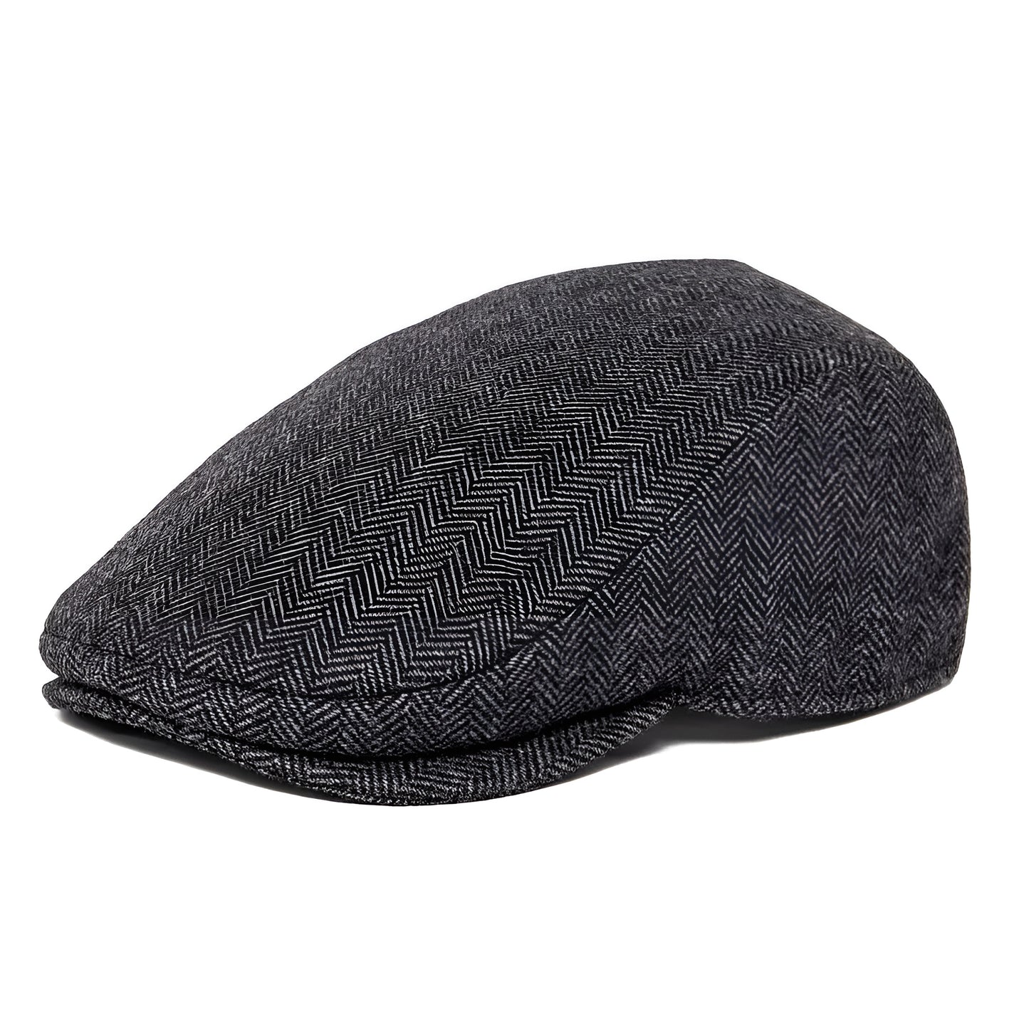 Flat Cap – Wool Herringbone With Timeless Silhouette