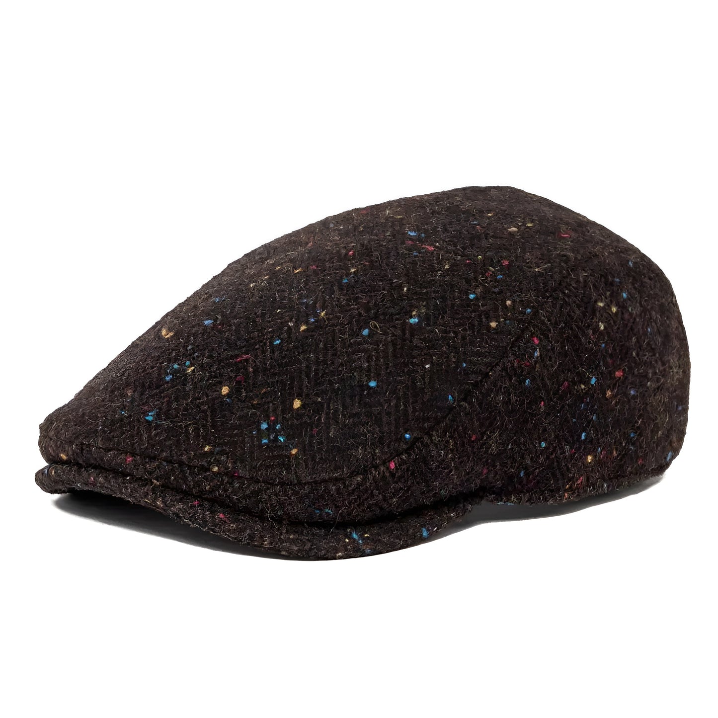 Flat Cap – Wool Herringbone With Timeless Silhouette
