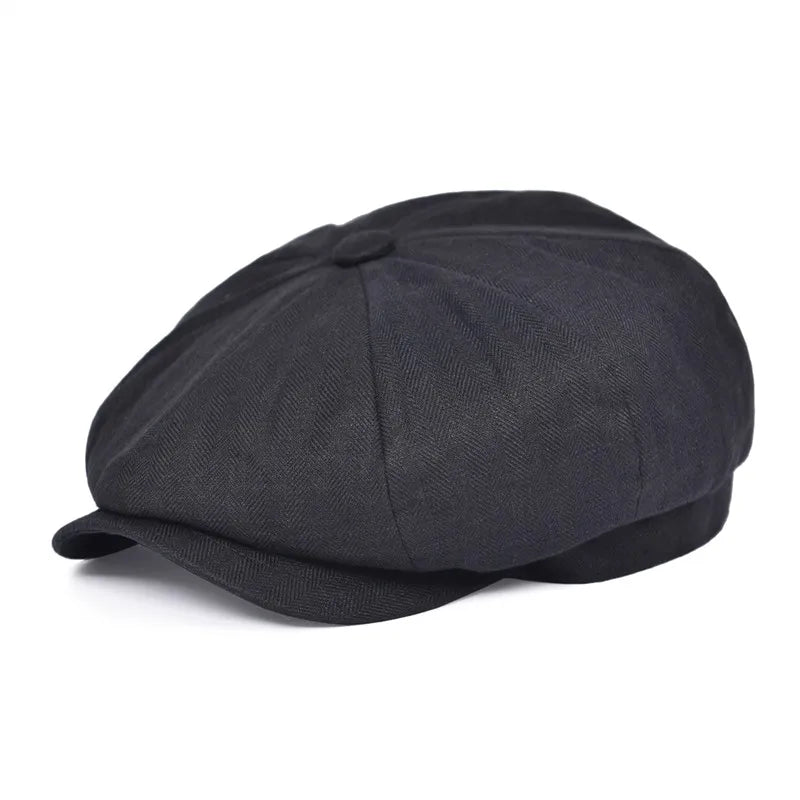 Newsboy Cap – Linen Texture And Classic Cut