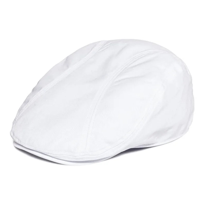 Flat Cap – Classic Cotton Structure with Subtle Paneling
