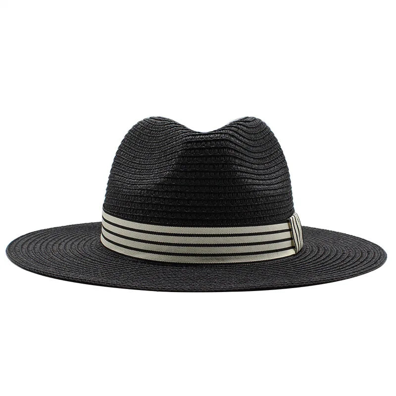 Panama Hat – Striped Band & Clean Structured Finish