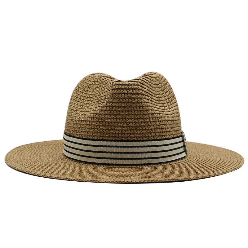 Panama Hat – Striped Band & Clean Structured Finish