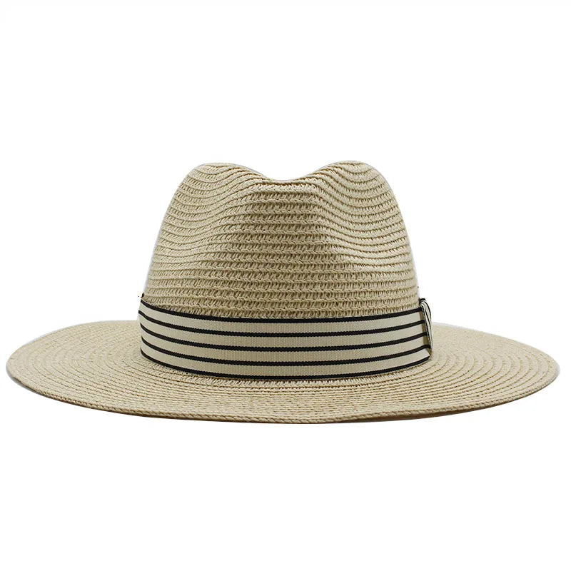 Panama Hat – Striped Band & Clean Structured Finish
