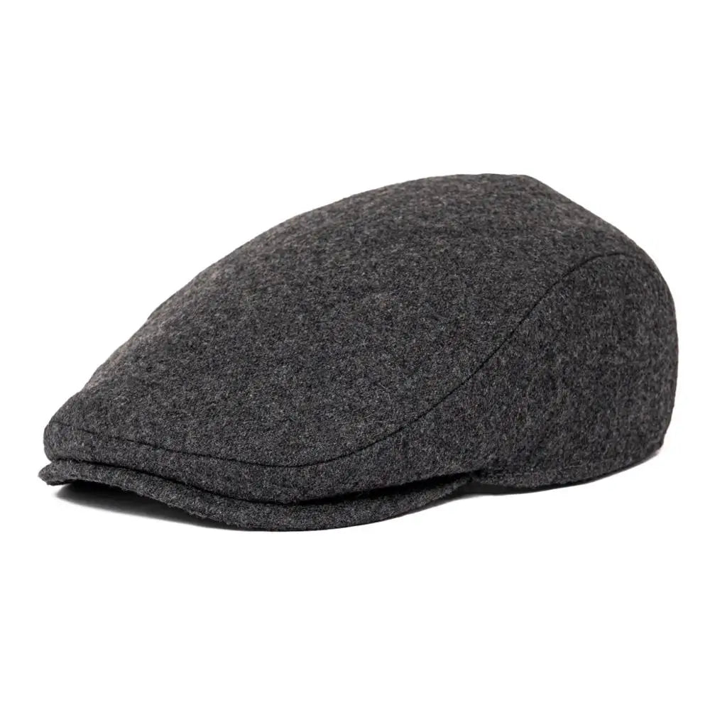 Flat Cap – Wool Herringbone With Timeless Silhouette