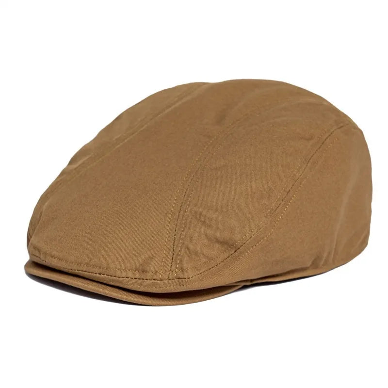 Flat Cap – Classic Cotton Structure with Subtle Paneling