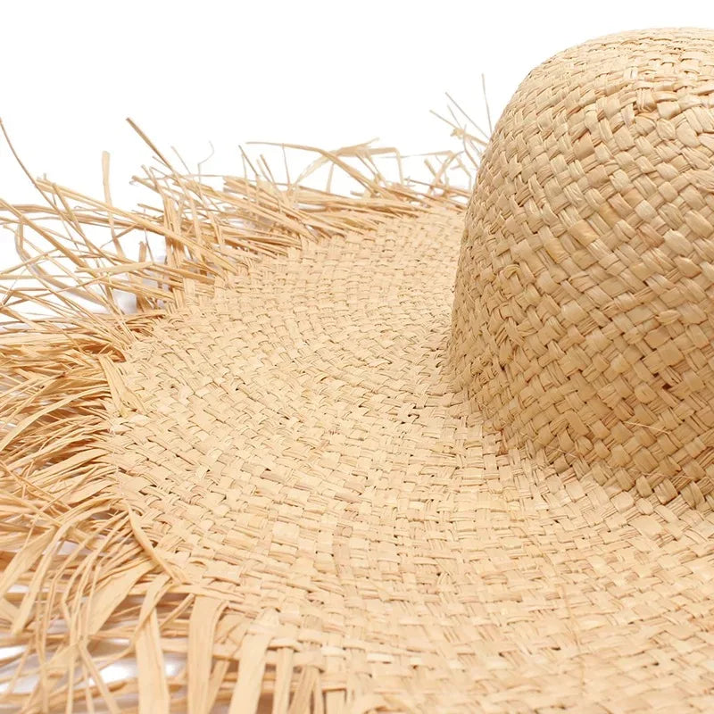 Straw Hat – Frayed Brim Boho Style For A Carefree Summer