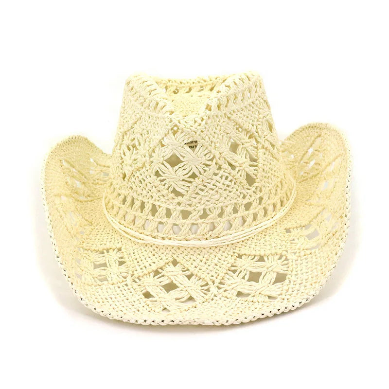 Straw Cowboy Hat – Open-Weave Cowboy Style