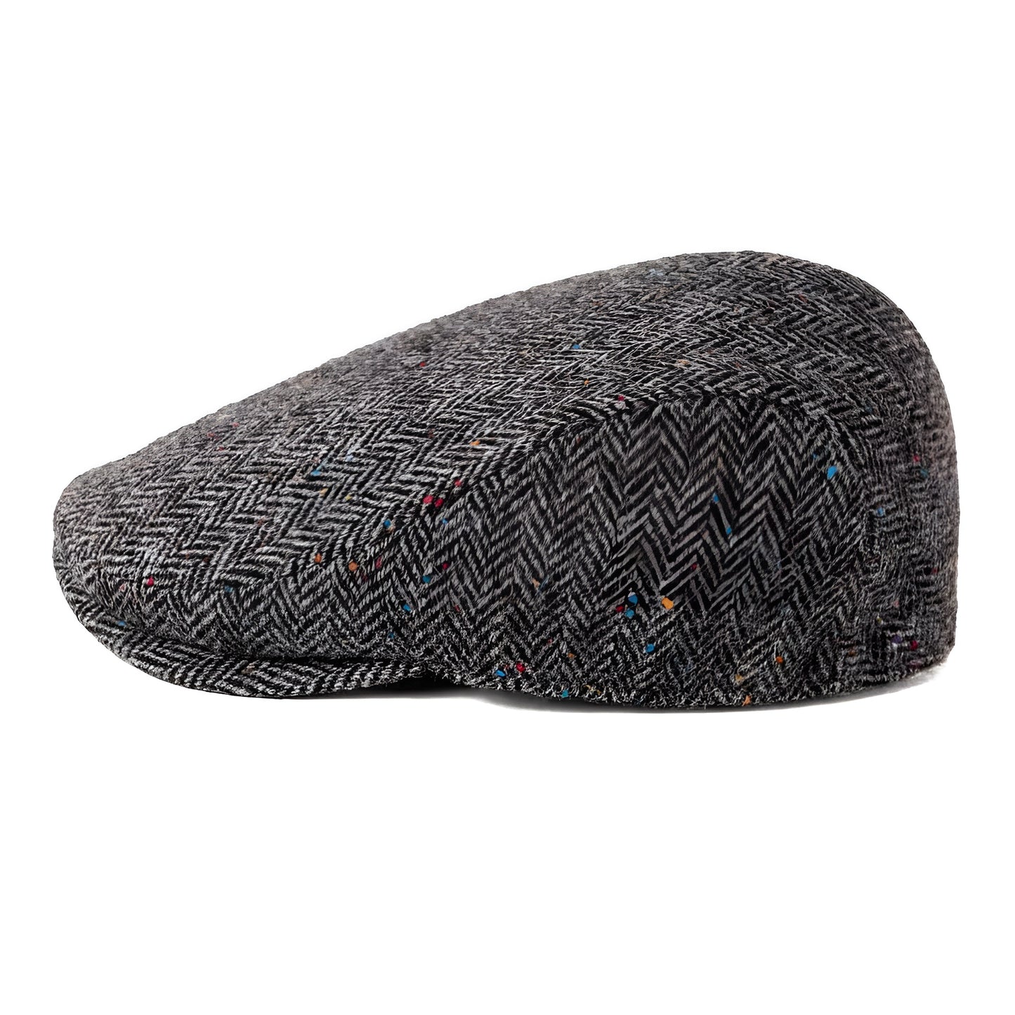 Flat Cap – Wool Herringbone With Timeless Silhouette
