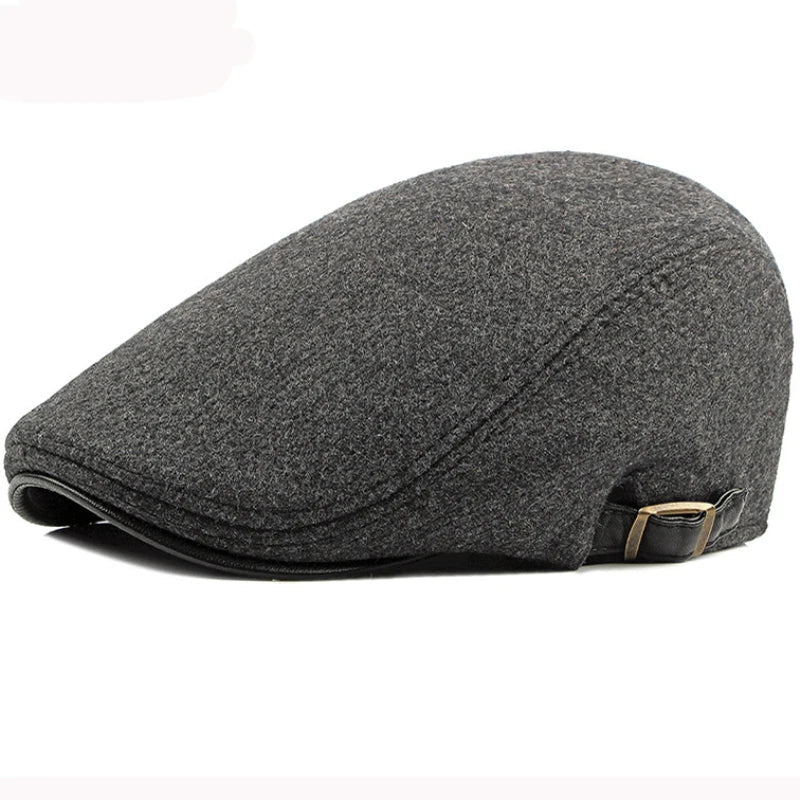 Flat Cap – Men’s Wool Herringbone Pattern