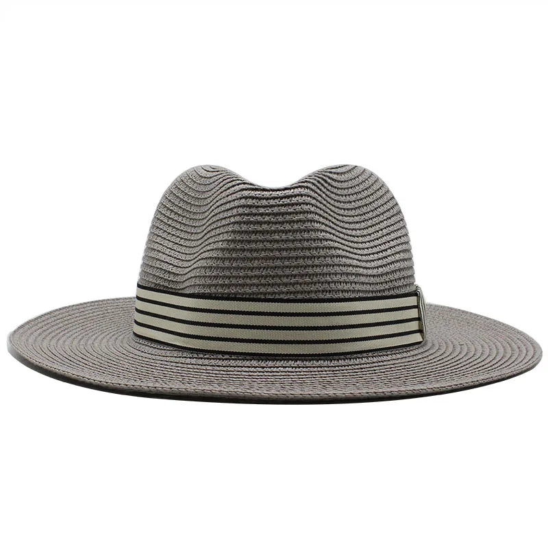 Panama Hat – Striped Band & Clean Structured Finish