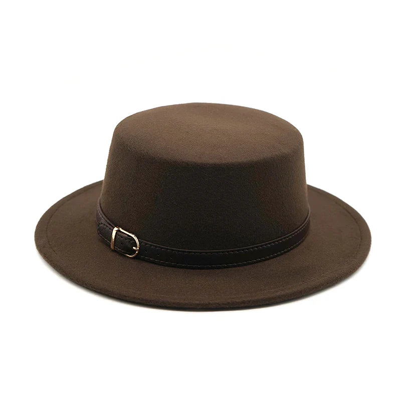 Chapeau Fedora Plat Classy Chic - La Maison du Chapeau