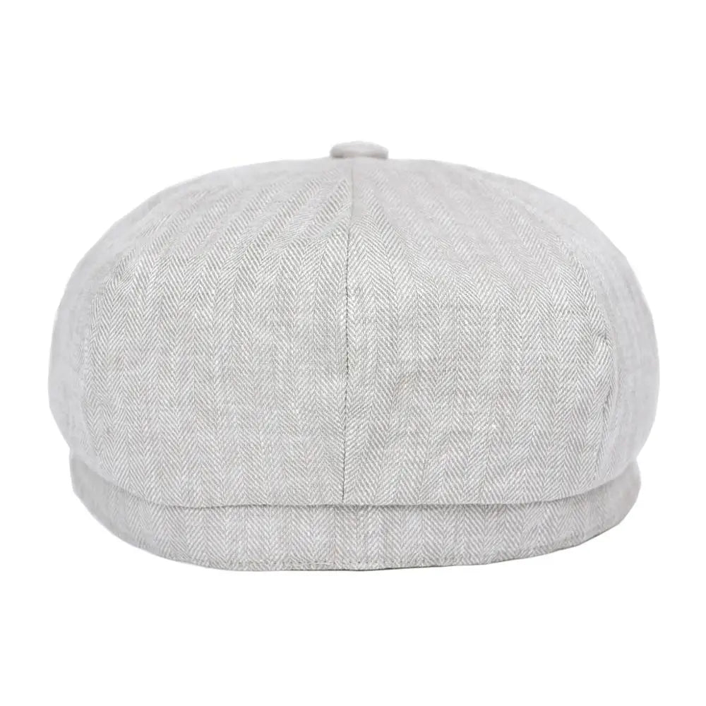 Newsboy Cap – Linen Texture And Classic Cut