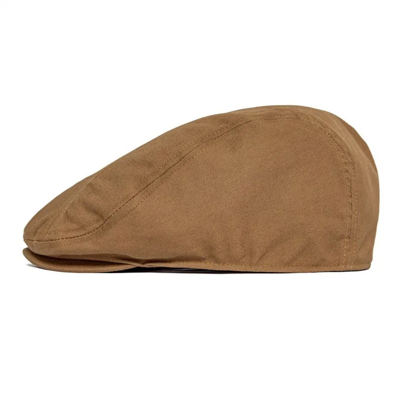 Flat Cap – Classic Cotton Structure with Subtle Paneling