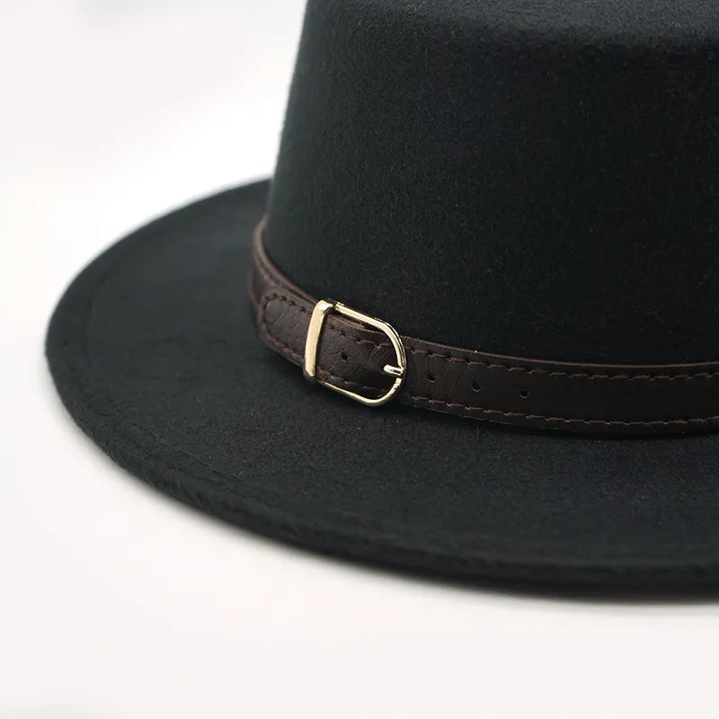 Chapeau Fedora Plat Classy Chic - La Maison du Chapeau