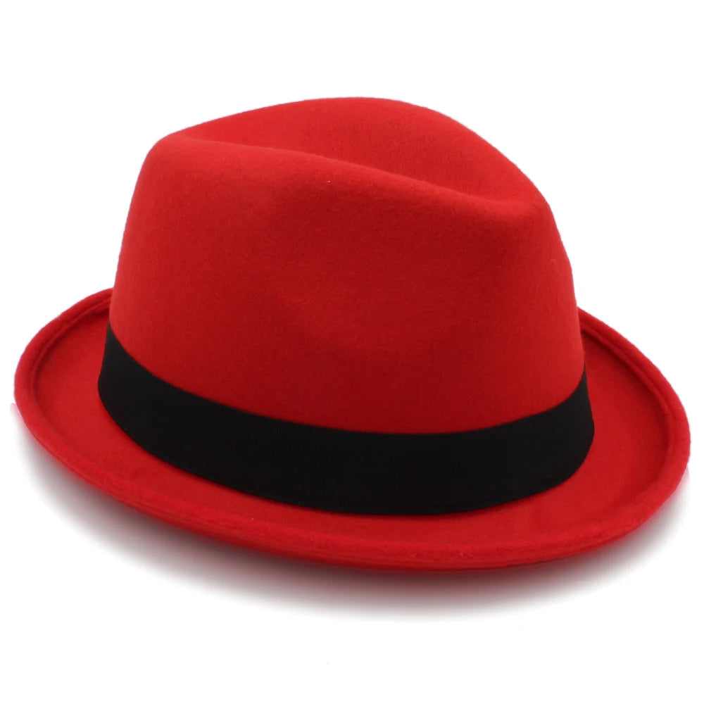Trilby Fedora Wool Hat – Classic Style With Feather Accent