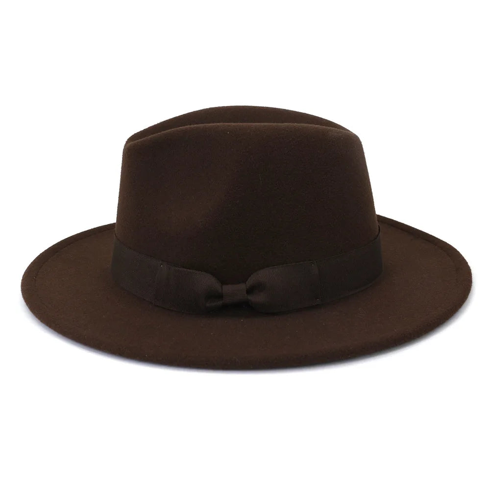 Classic Fedora Hat – Timeless Style with Bow Accent