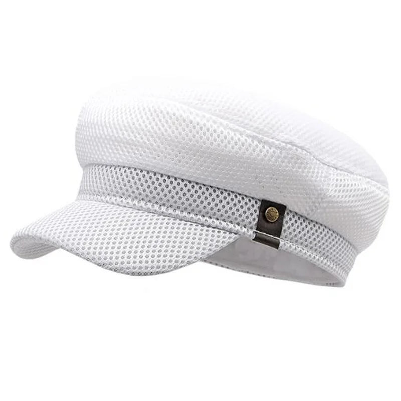 Breathable Mesh Sailor Cap – Lightweight Unisex Military Style