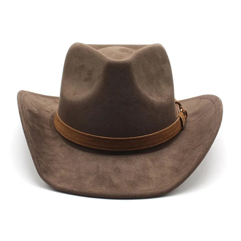 Cowboy Hat – Classic Suede Look With Buckled Band