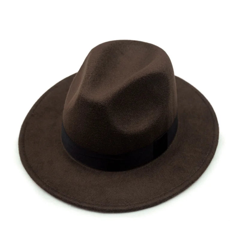 Fedora Hat – Classic Wool Blend with Black Band