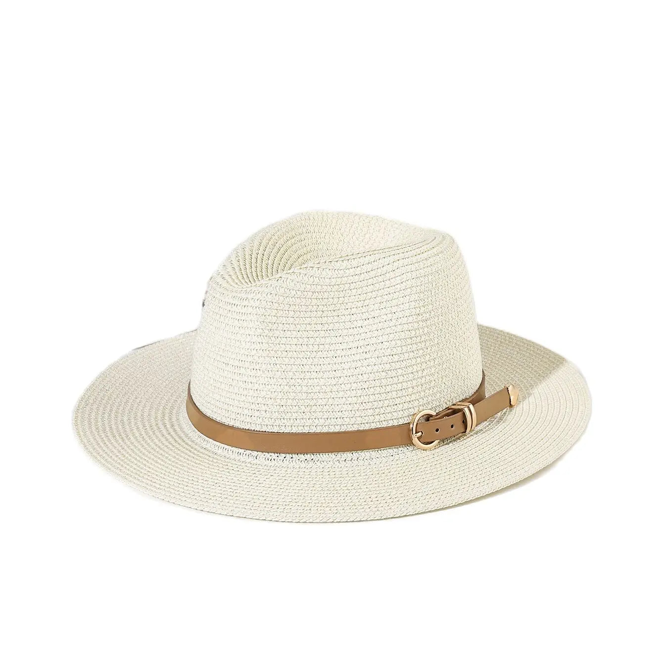 Panama Hat – Lightweight Summer Style with Leather Buckle Detail