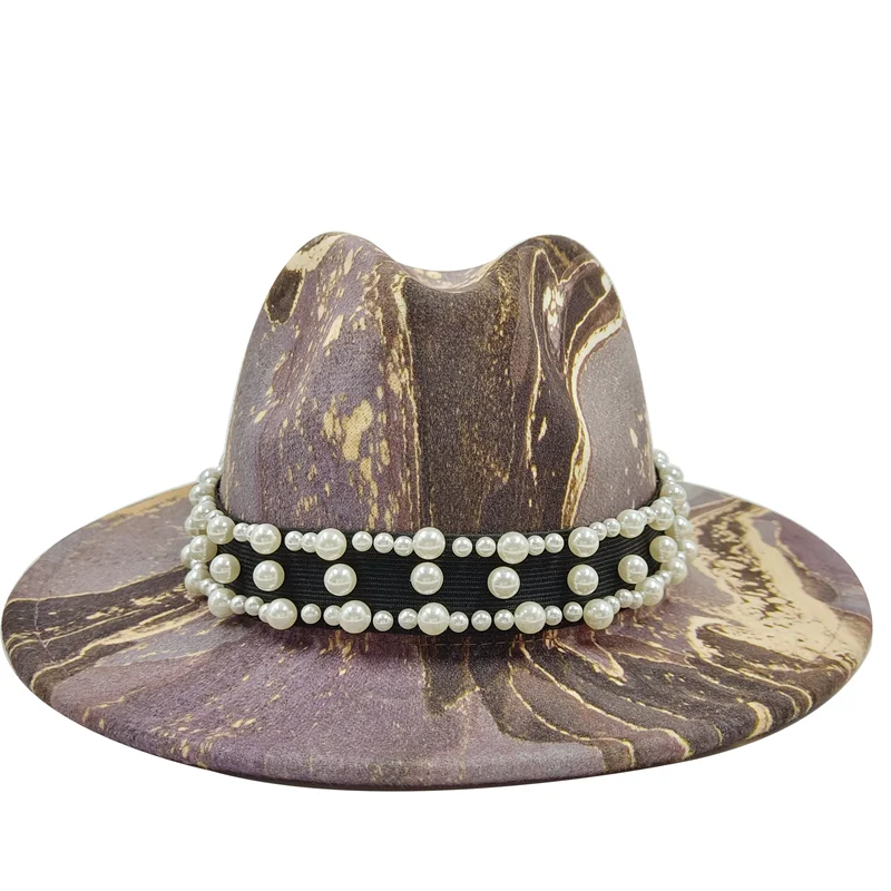 Fedora Hat – Modern Psychedelic Pearl Design