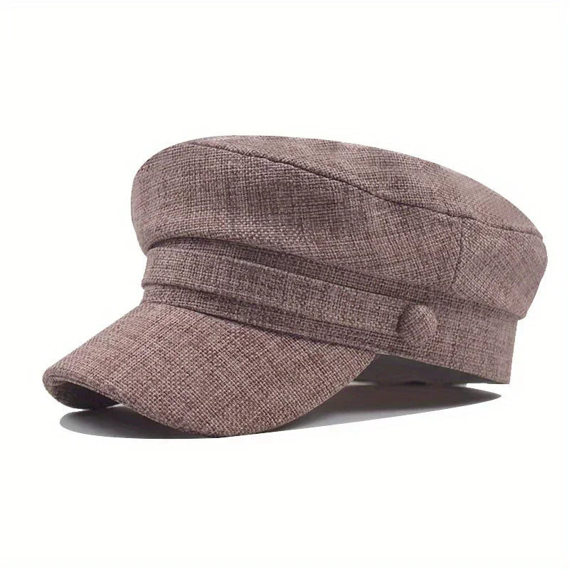 Linen Sailor Cap – Natural Texture With Timeless Style