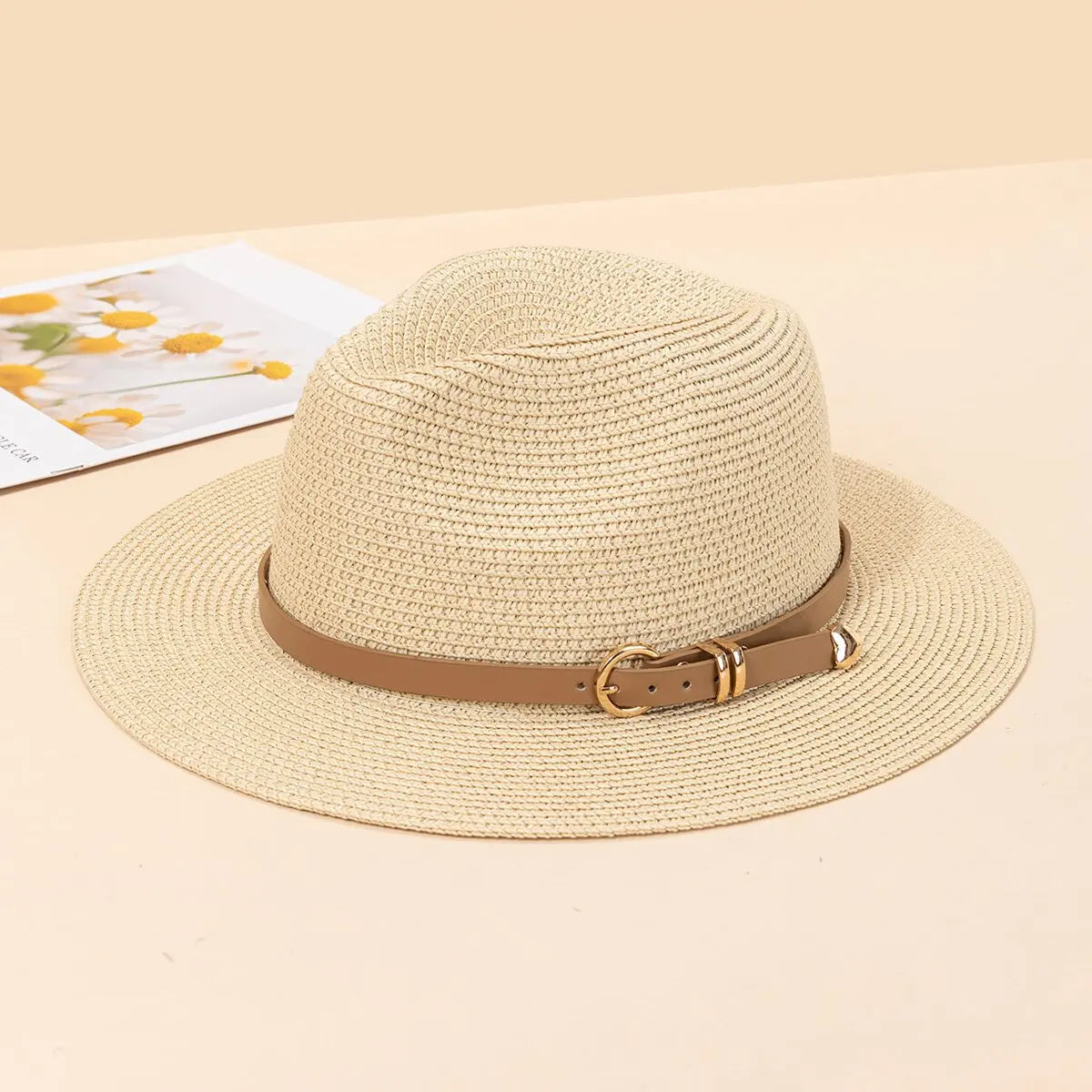 Panama Hat – Lightweight Summer Style with Leather Buckle Detail