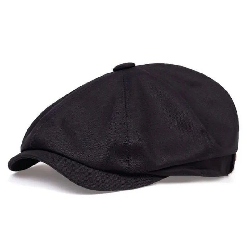 Newsboy Cap – Soft Cotton Octagonal Style With Casual Fit