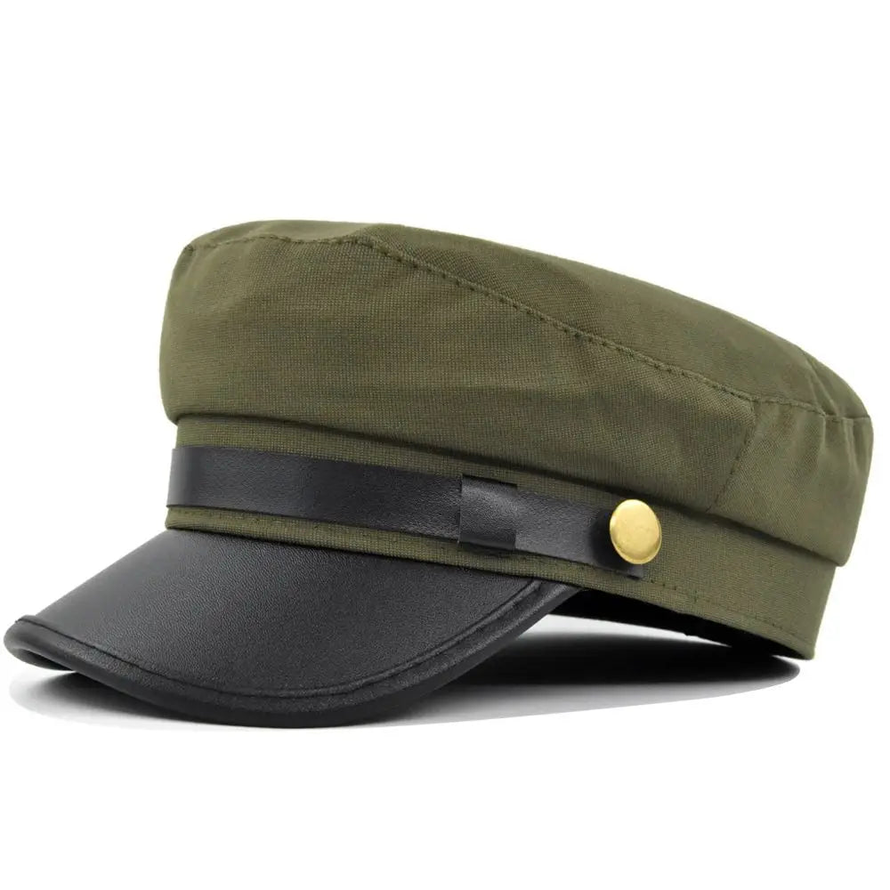 Sailor Cap – Structured Military Design With Decorative Strap