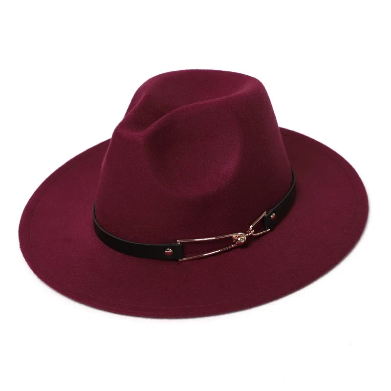 Chapeau Fedora Classy Chic Anneau Doré - La Maison du Chapeau