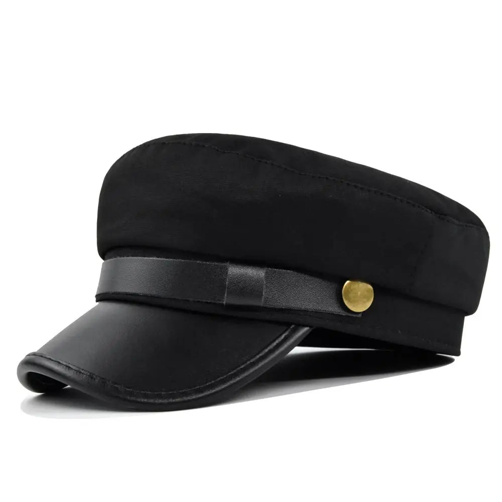 Sailor Cap – Structured Military Design With Decorative Strap