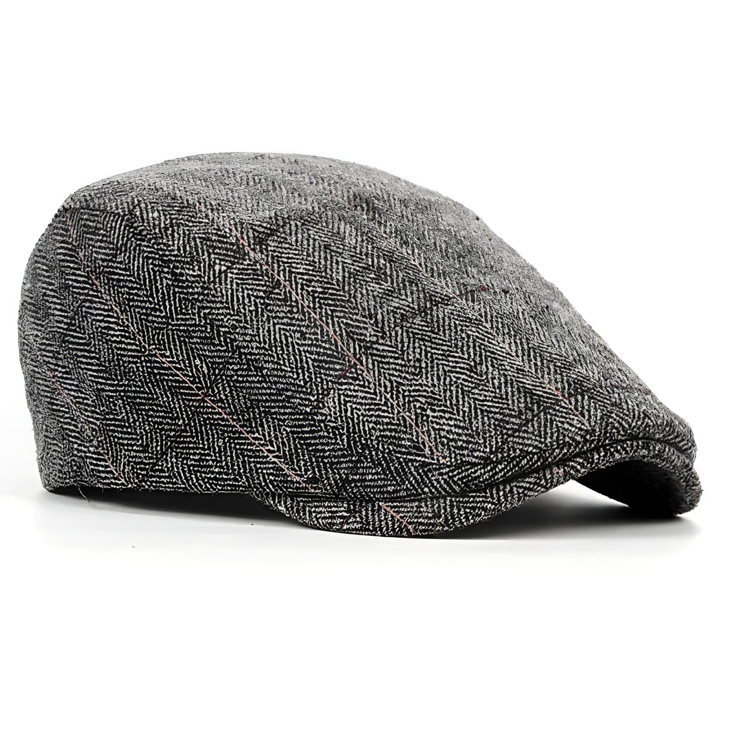 Classic Wool Blend Flat Cap for Men