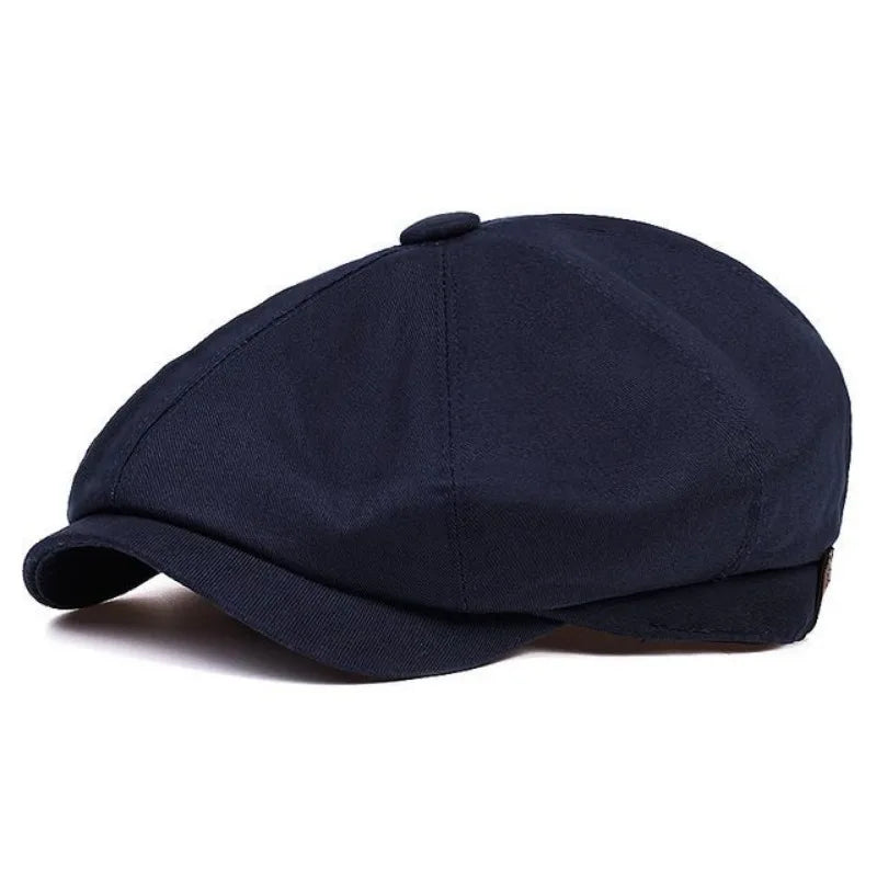 Newsboy Cap – Soft Cotton Octagonal Style With Casual Fit