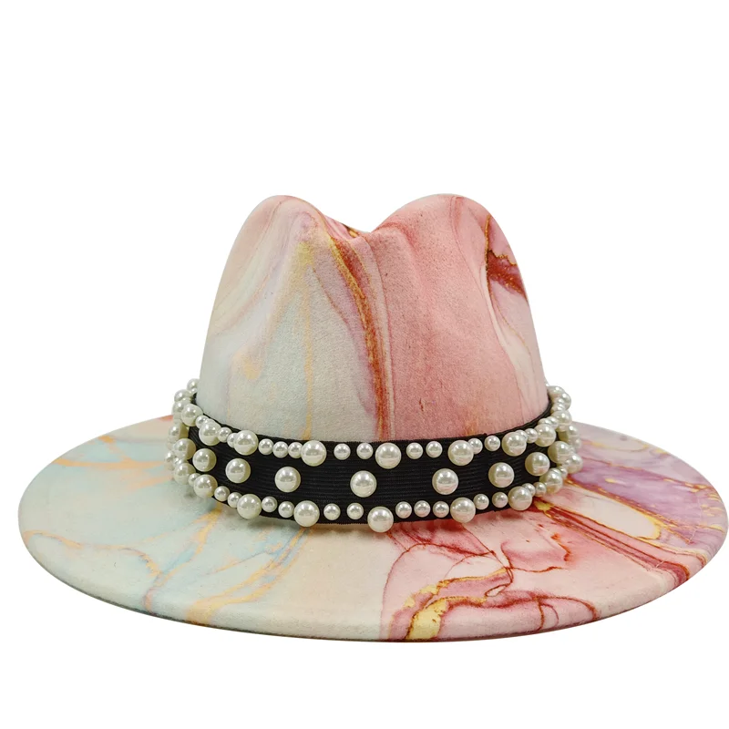 Fedora Hat – Modern Psychedelic Pearl Design