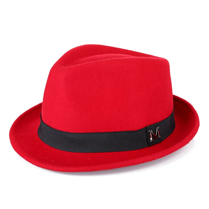 Wool Fedora Trilby Hat – Classic Short Brim Design