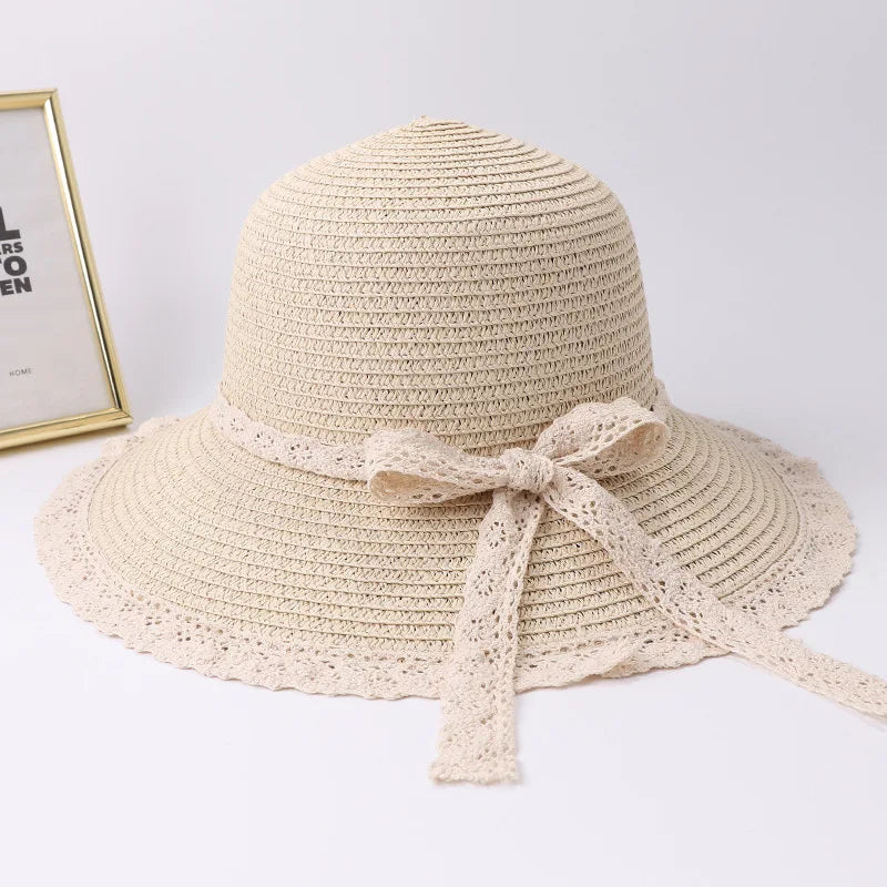 Straw Hat – Retro Bow Tie Style With Chic Summer Flair
